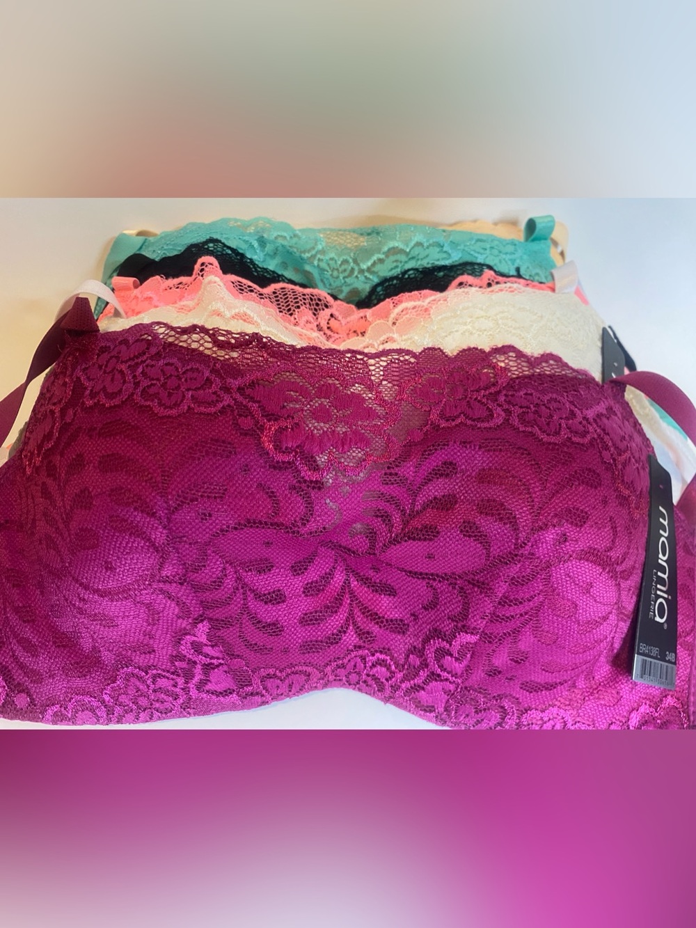 Mamia Lace Bandeau Set of 6 Bras